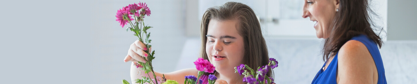 woman with learning disability in Falcon Housing Association