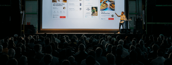 Man speaking at Conference
