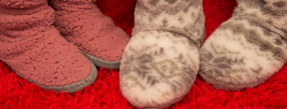 slippers to keep warm during the winter