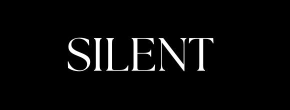 banner that spells silent